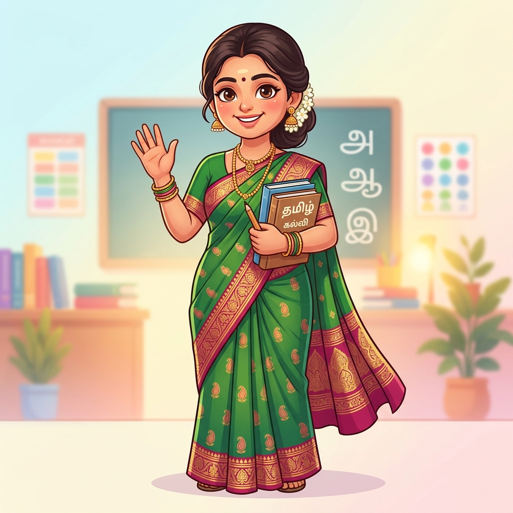 Tamil Lady Teacher